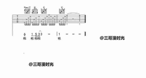 分享吉他谱《南方姑娘》，编配简单新手也能弹